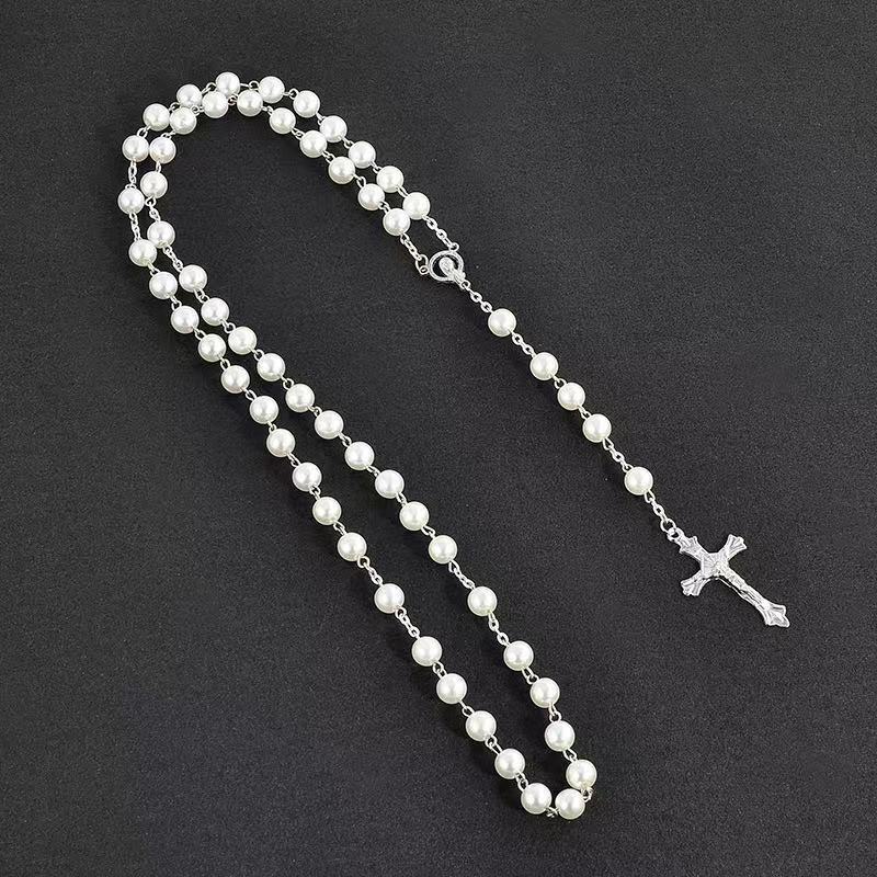 Imitation Pearl Rosary