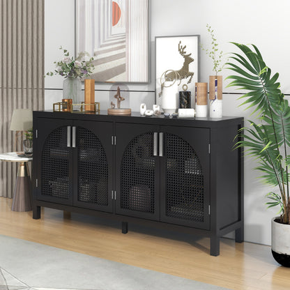 TREXM Sideboard With Rattan Door
