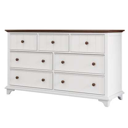 Wooden Captain Seven-Drawer Dresser