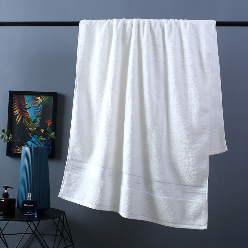 Pure Color Thick Cotton Bath Towel