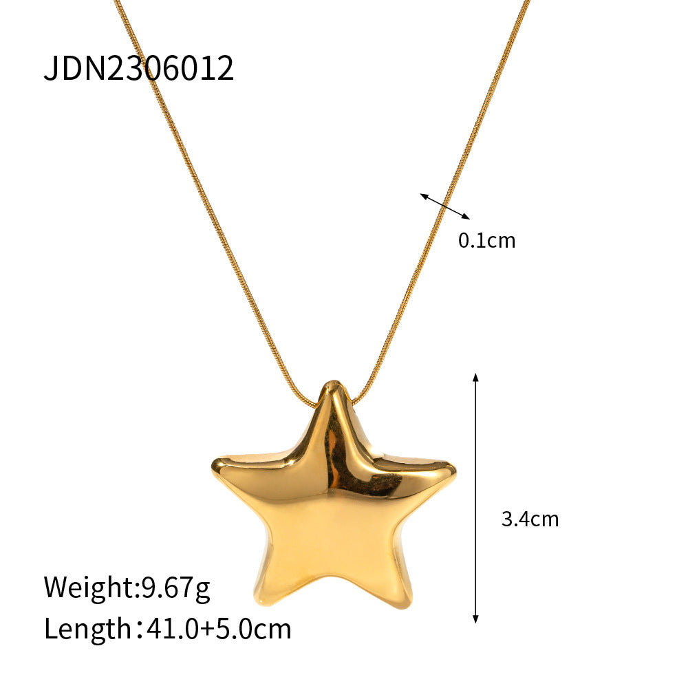 18K Gold-plated Star Necklace