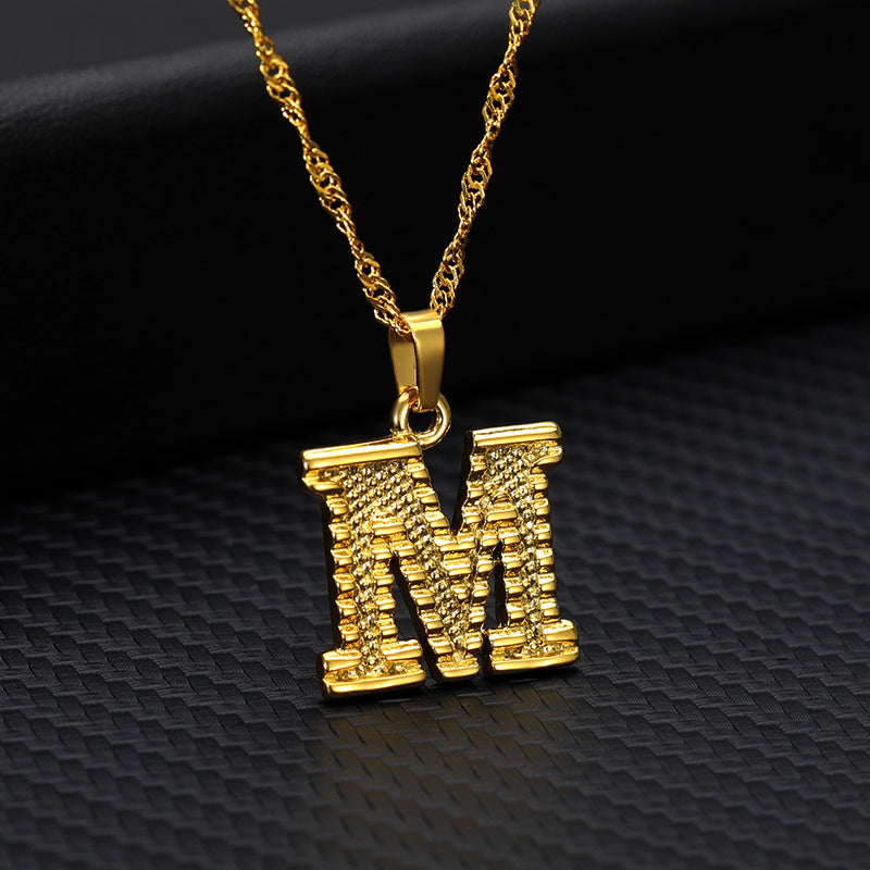 Gold-plated pendant necklace