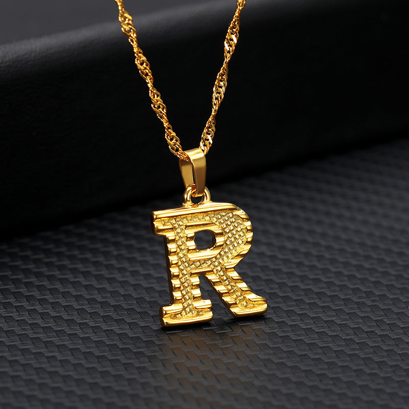 Gold-plated pendant necklace