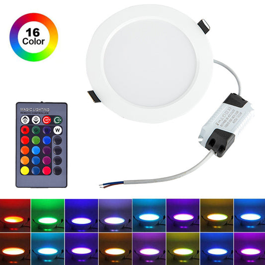 Full-color LED Embedded Ceiling Light w/ Remote Control