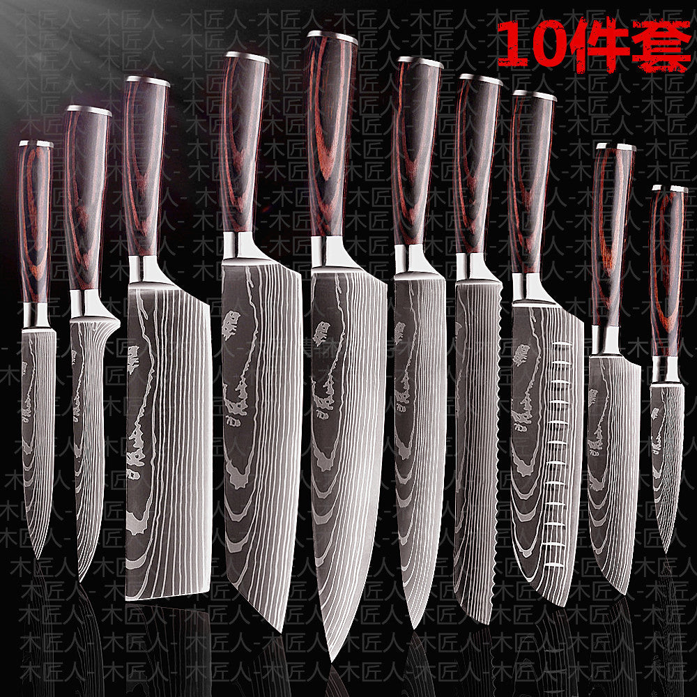 Damascus Style Chef Knives