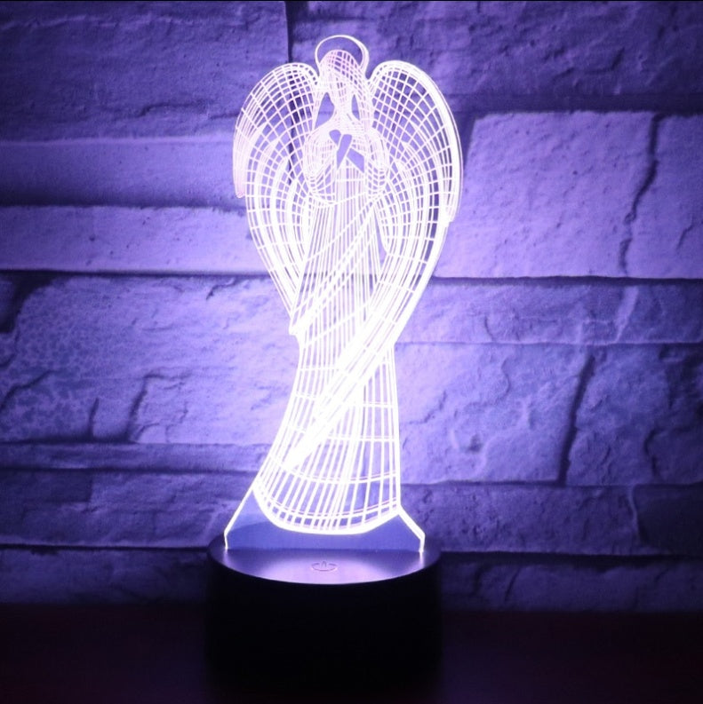 Christian Angel Led Color Changing 3D Night Light