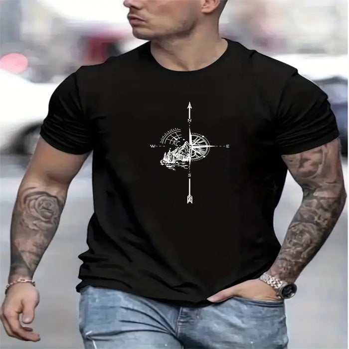 Men's Fashion Round Neck Short Sleeve T-shirt