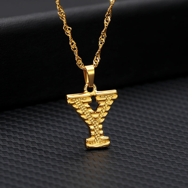 Gold-plated pendant necklace