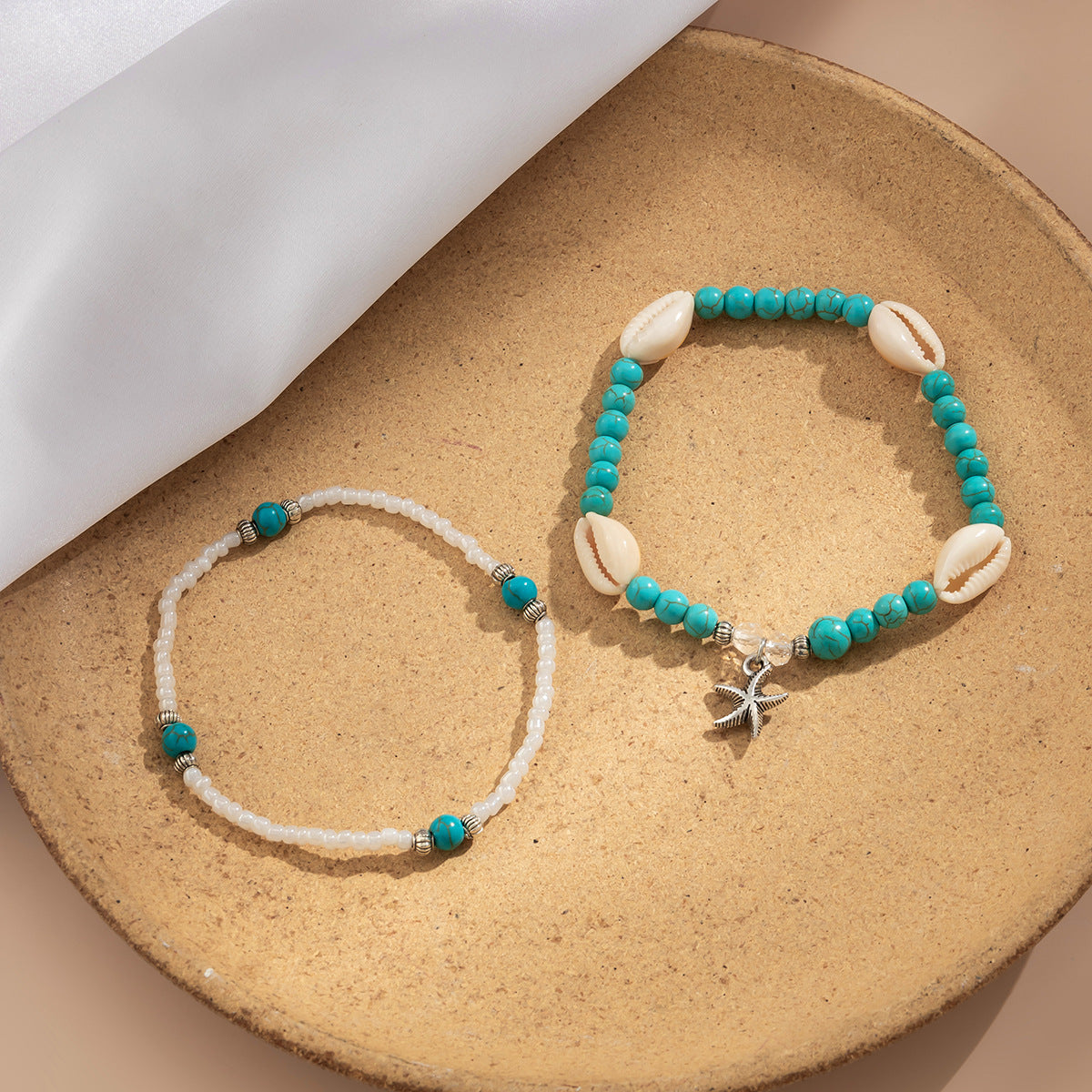 Bohemian Multi-layer Beaded Ankle Bracelet