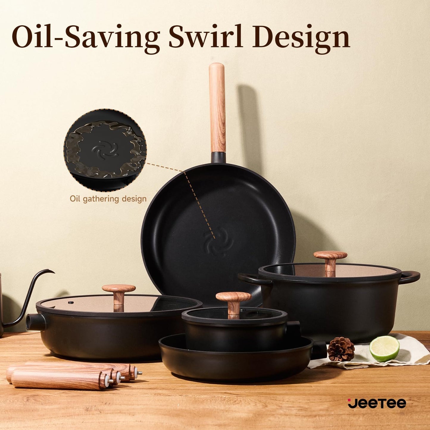 Ceramic Cookware Set 15 Pcs