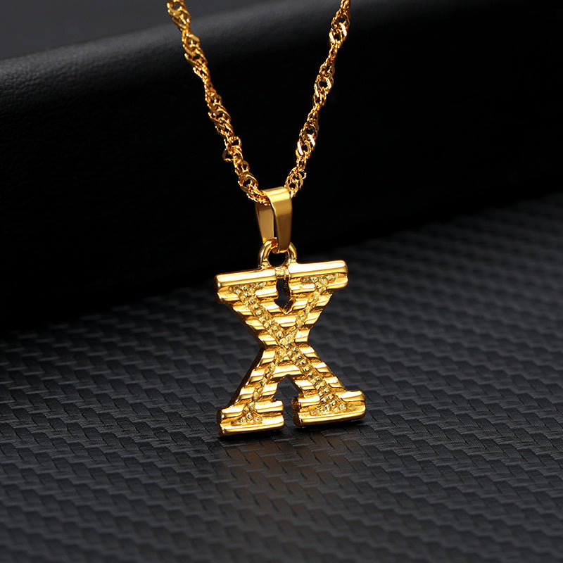 Gold-plated pendant necklace