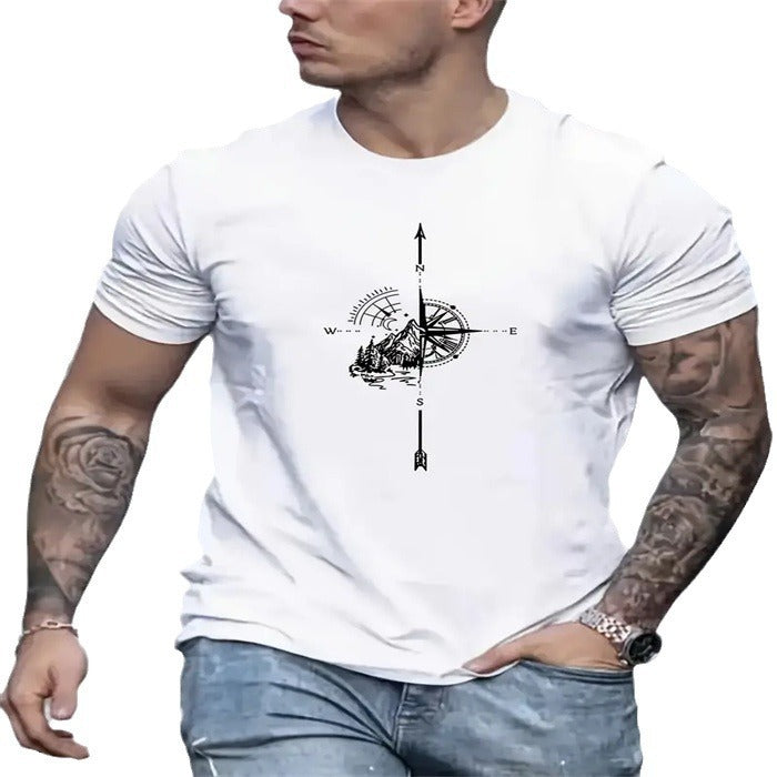 Men's Fashion Round Neck Short Sleeve T-shirt