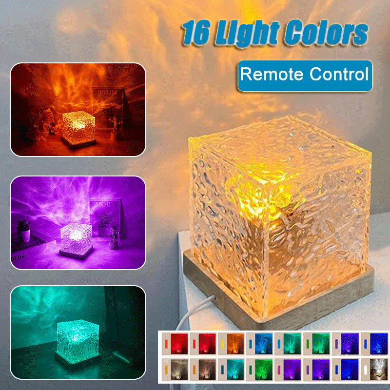 16 Color LED Water Ripple Ambient Night Light