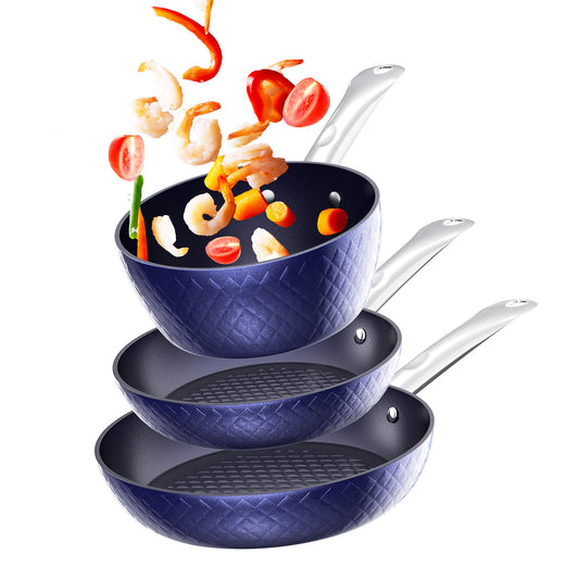 Frying Pan 3 PC Set Non Stick