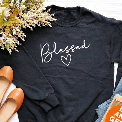 'Blessed' Long-Sleeved Sweater