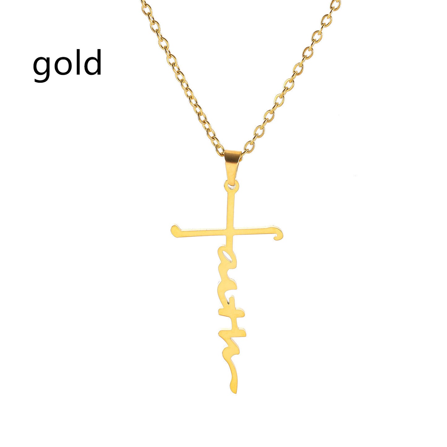 Stainless Steel Faith Necklace Faith