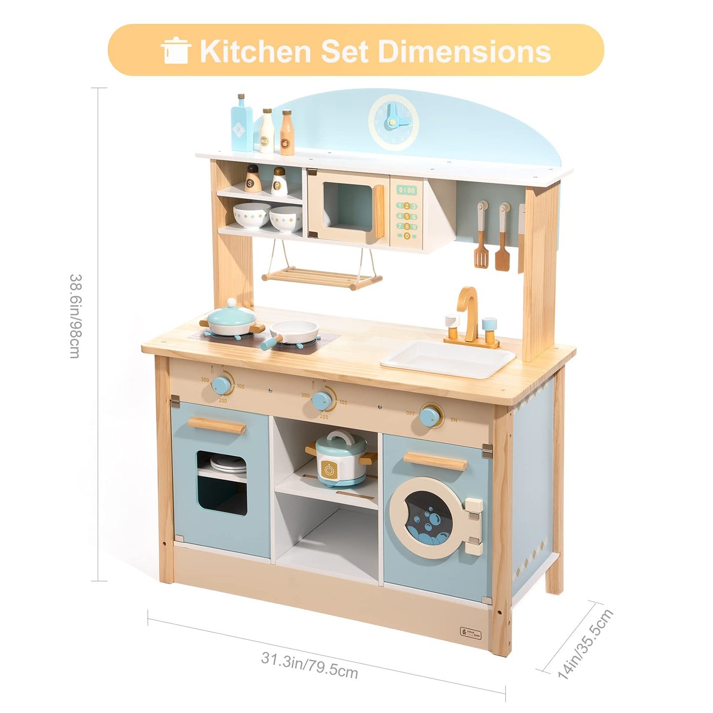 Pretend Play Kitchen and Cooking Set