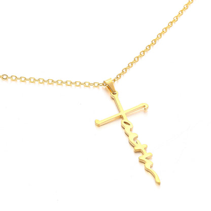 Stainless Steel Faith Necklace
