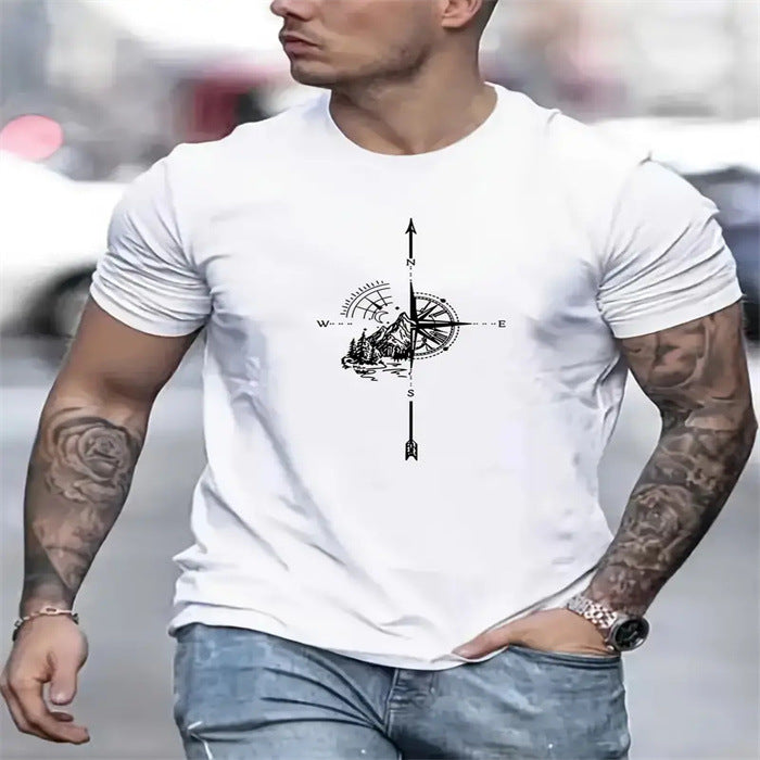 Men's Fashion Round Neck Short Sleeve T-shirt