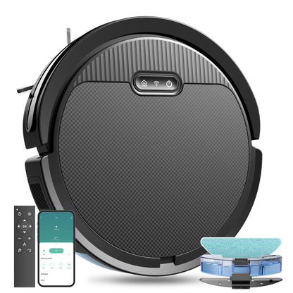 Robot Vacuum And Mop, 3 In 1 Combo Cleaner For Home With Pet Hair And Hard Floor