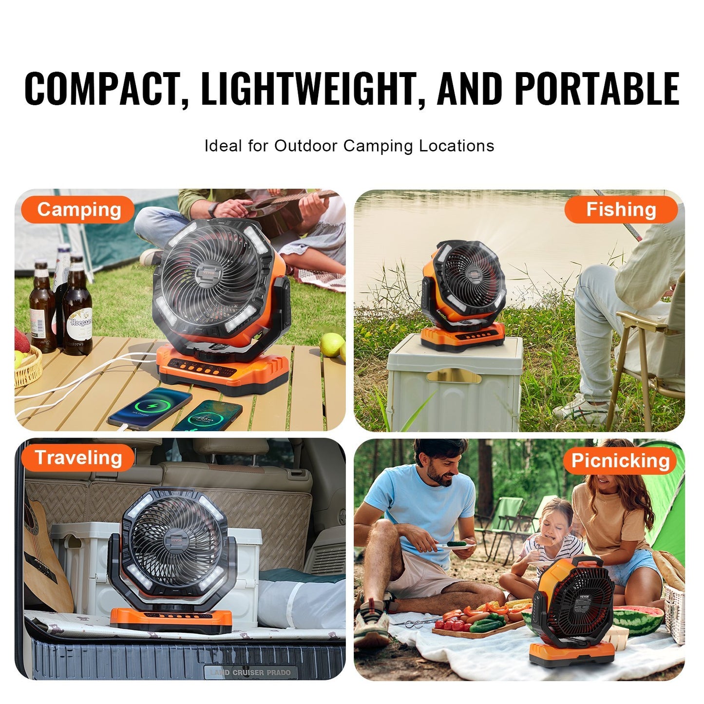 13" Rechargeable Portable Fan