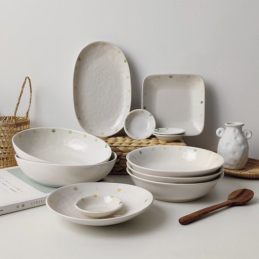 Porcelain Dinner and Breakfast Dishes