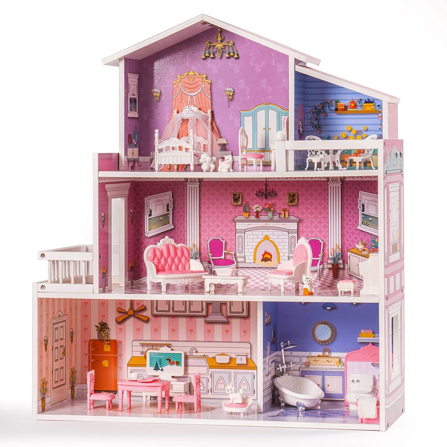 ROBOTIME Wooden Dollhouse