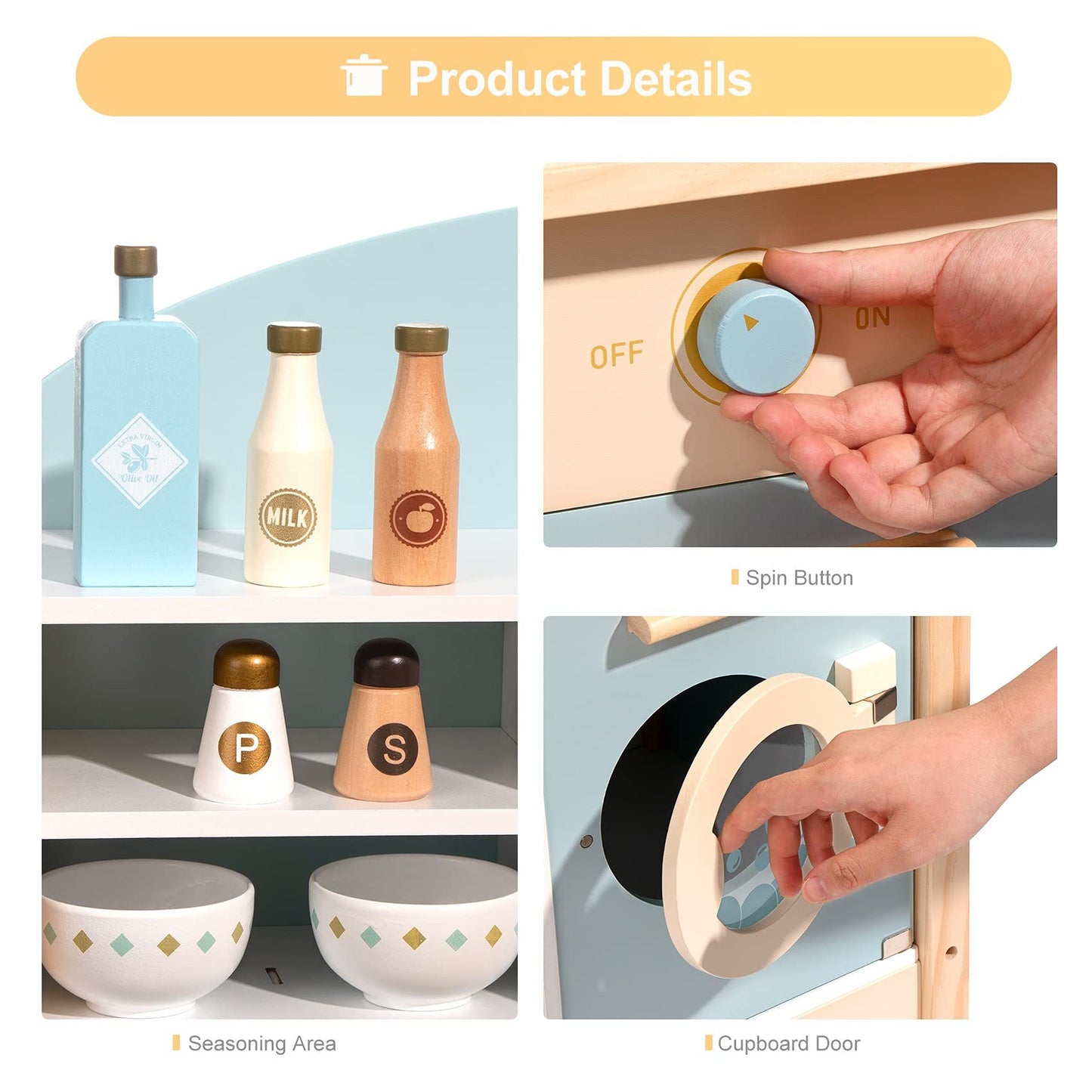 Pretend Play Kitchen and Cooking Set