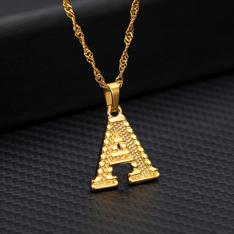 Gold-plated pendant necklace