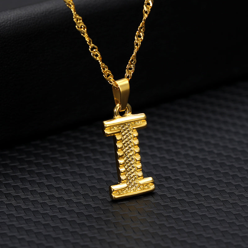 Gold-plated pendant necklace