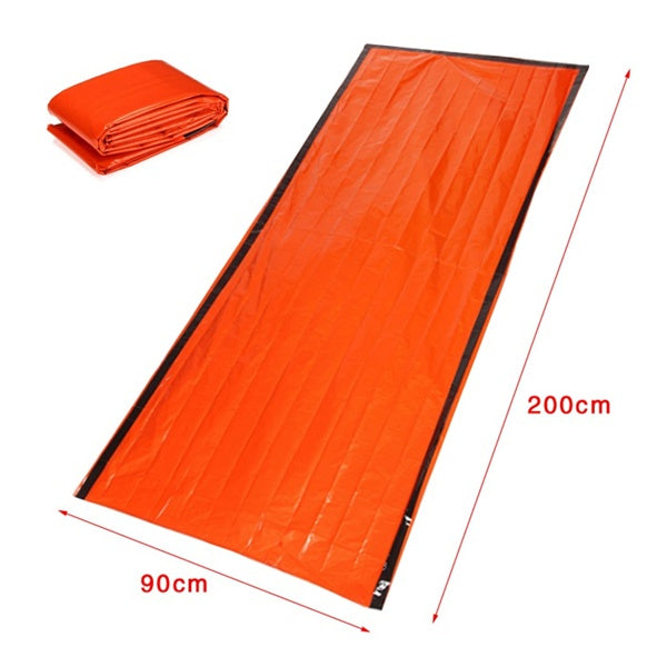 PE Aluminum Film Thermal Insulated and Windproof Emergency Sleeping Bag