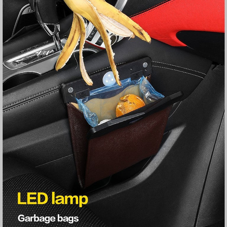 LED Car Trash Can