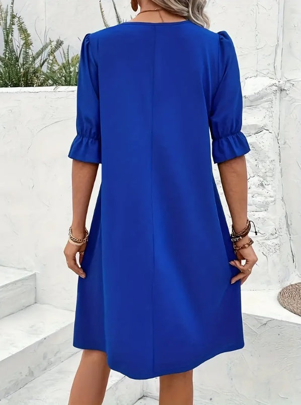 Elegant Short Sleeve Dress