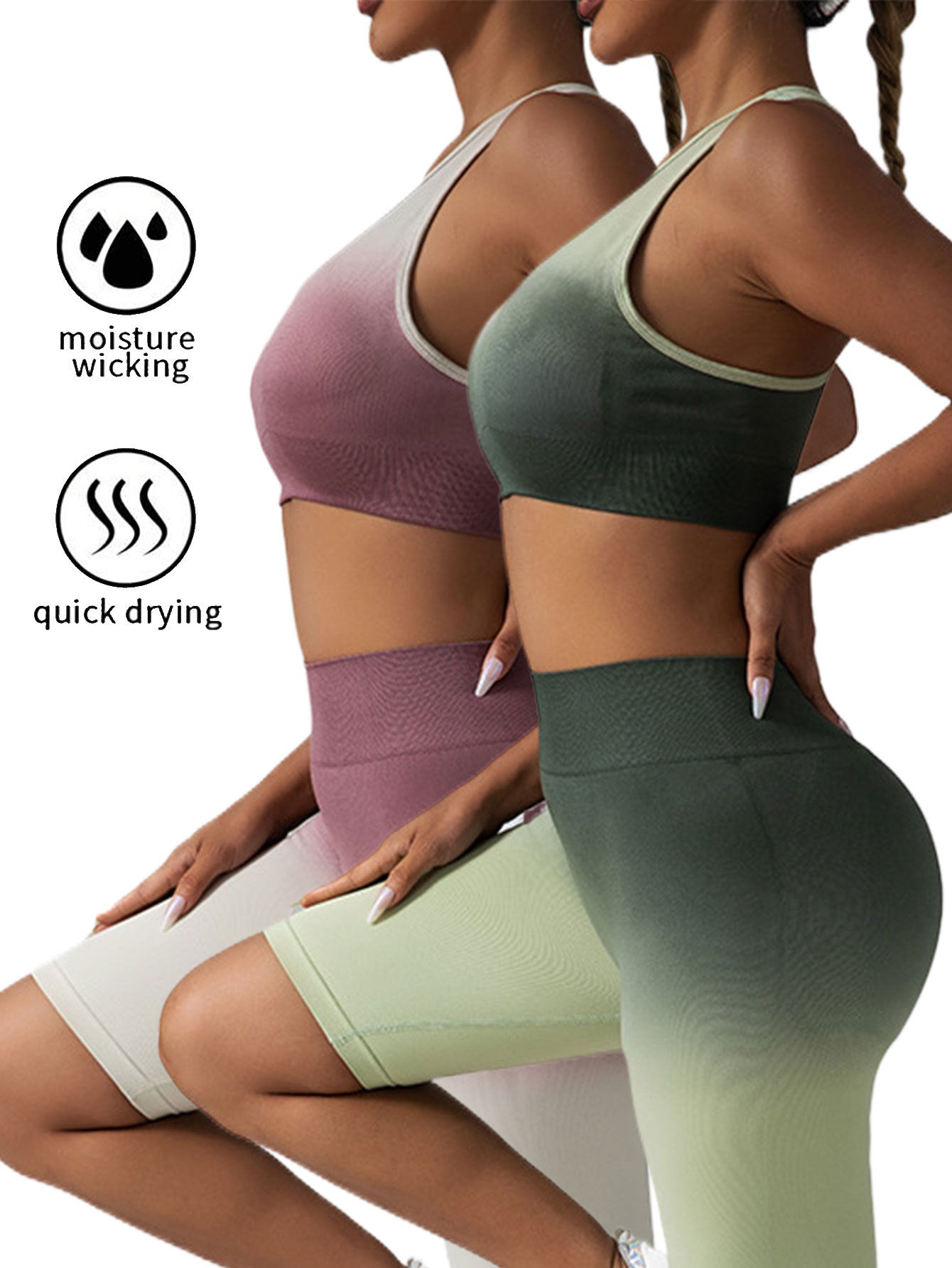 2 Pack Y Back Sports Bras For Women