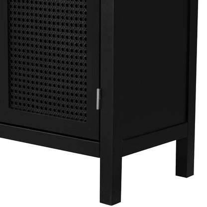 TREXM Sideboard With Rattan Door