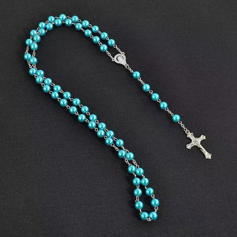 Imitation Pearl Rosary