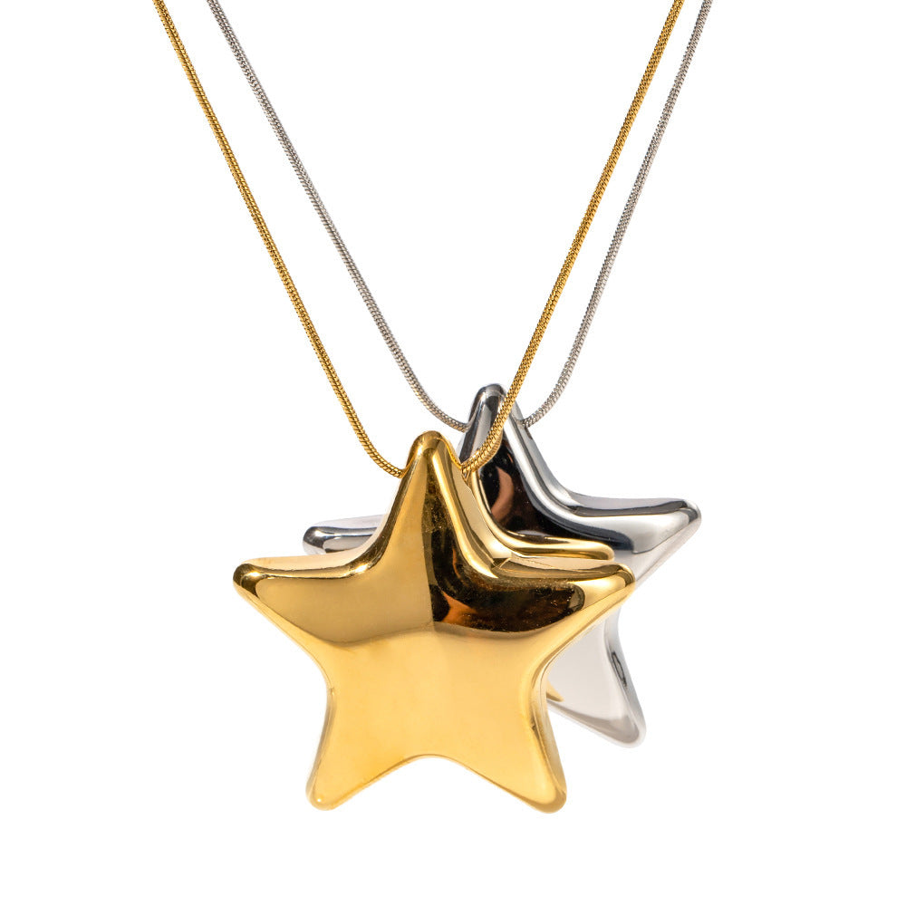 18K Gold-plated Star Necklace