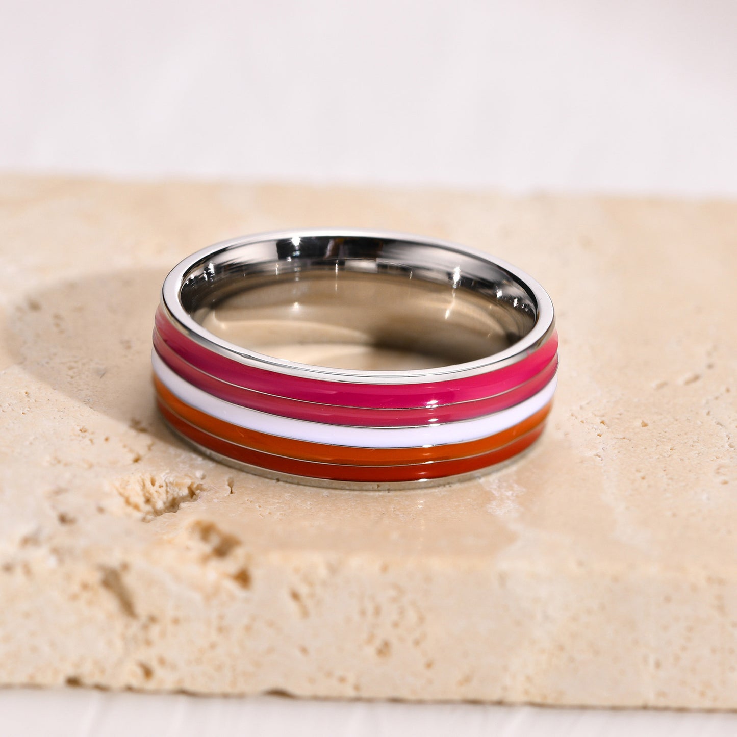 Plain Band Flag Ring