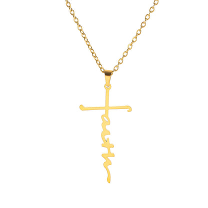 Stainless Steel Faith Necklace