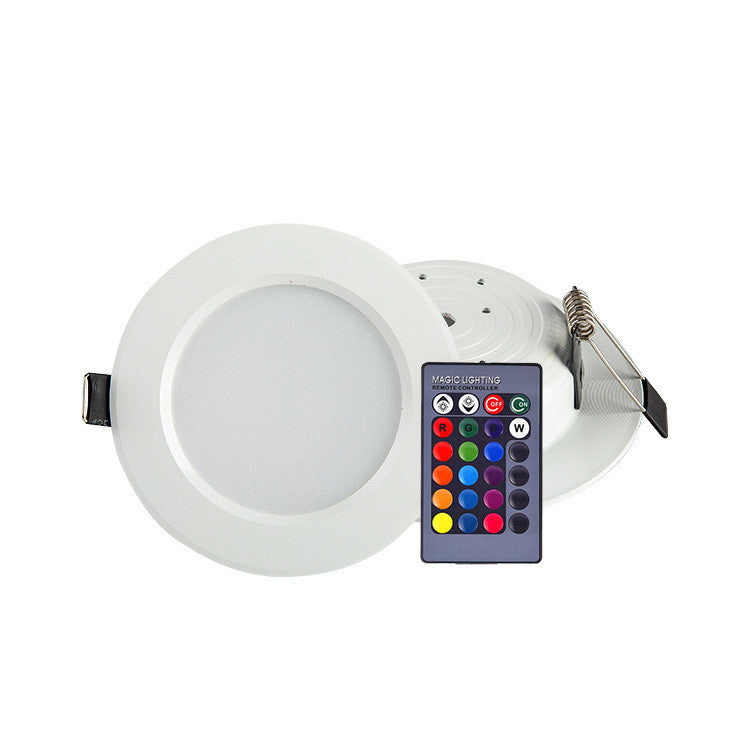 Full-color LED Embedded Ceiling Light w/ Remote Control