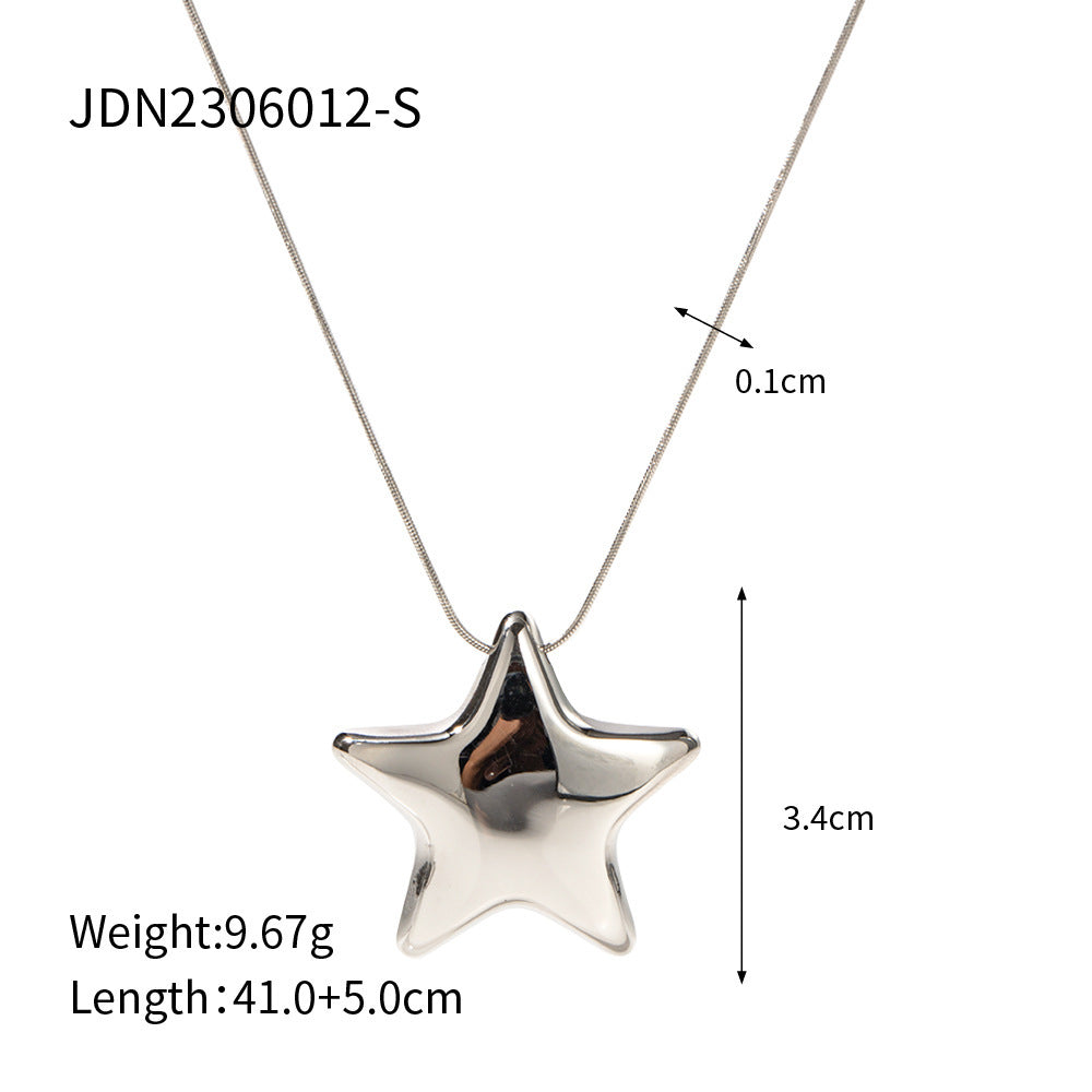 18K Gold-plated Star Necklace