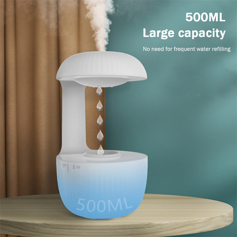 Countercurrent Humidifier With Levitating Water Drops