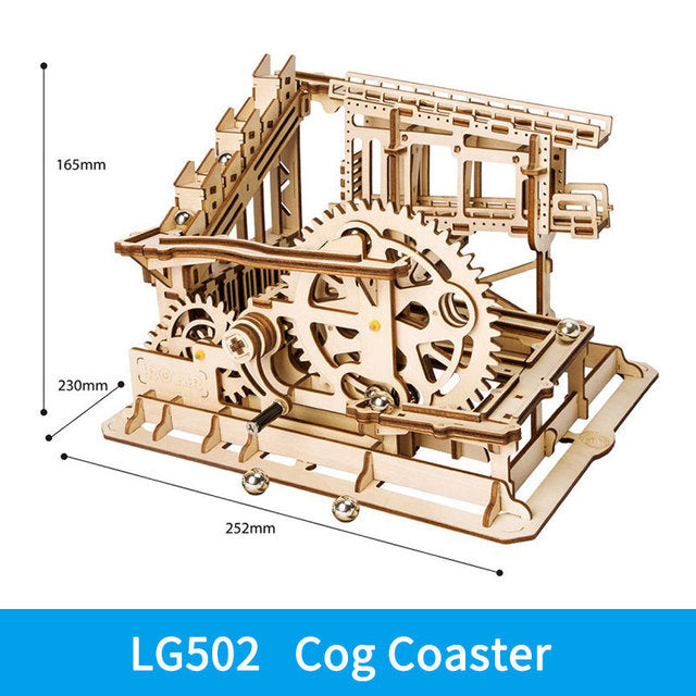 3D Wooden Puzzle Roller Coaster