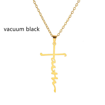 Stainless Steel Faith Necklace