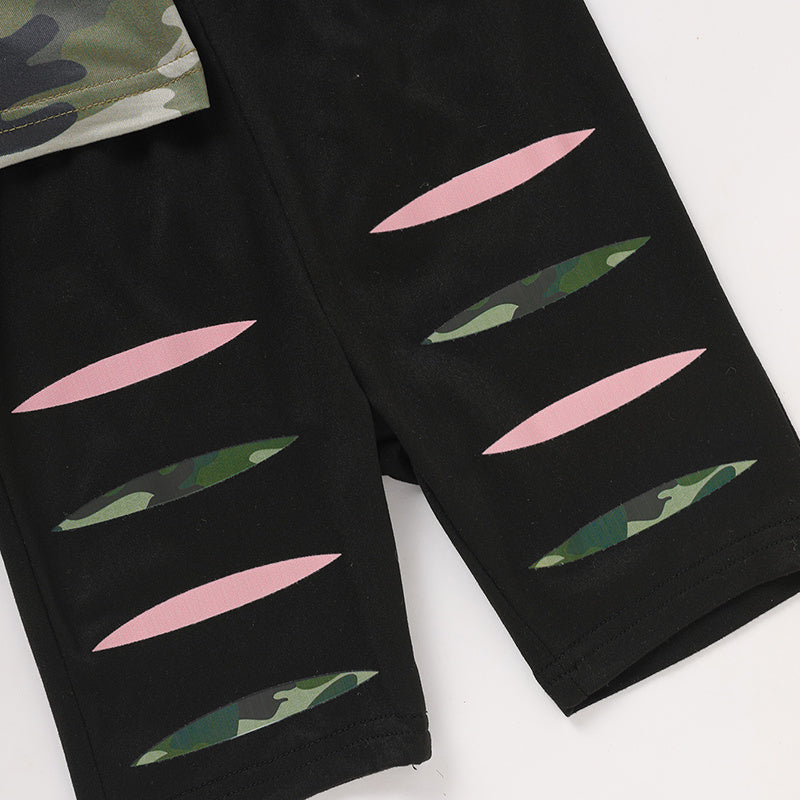 'Daddy's Girl' Cute Letter Print Top & Coordinating Pants Set