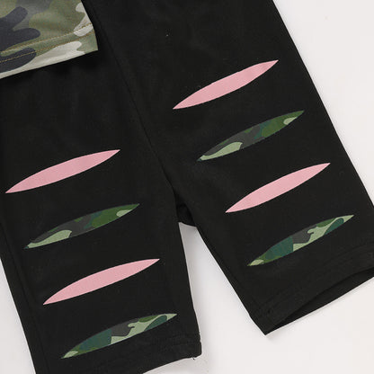 'Daddy's Girl' Cute Letter Print Top & Coordinating Pants Set