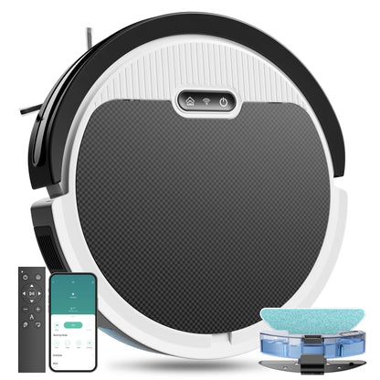 Robot Vacuum And Mop, 3 In 1 Combo Cleaner For Home With Pet Hair And Hard Floor