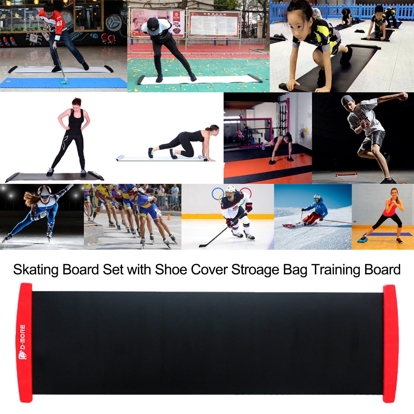 Hockey Black Slide Mat