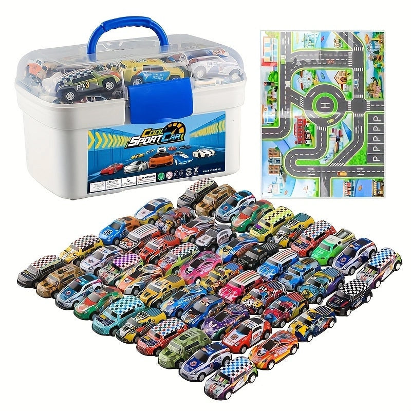 A 50-piece Alloy Toy Car Set