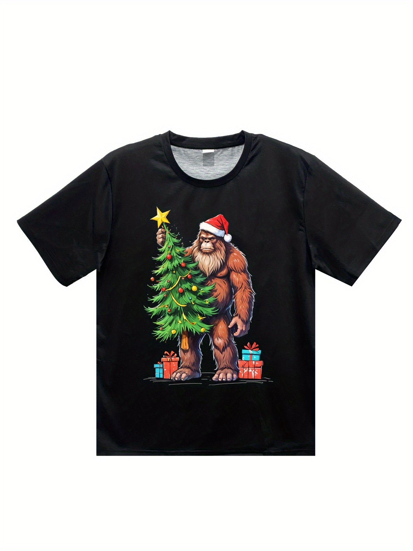 Men's Christmas Bigfoot 3D Printed T-shirt